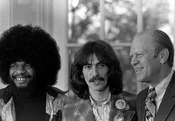 Billy Preston George Harrison and former President Gerald Ford 1974