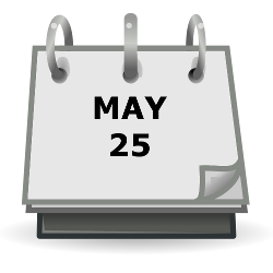 May 25